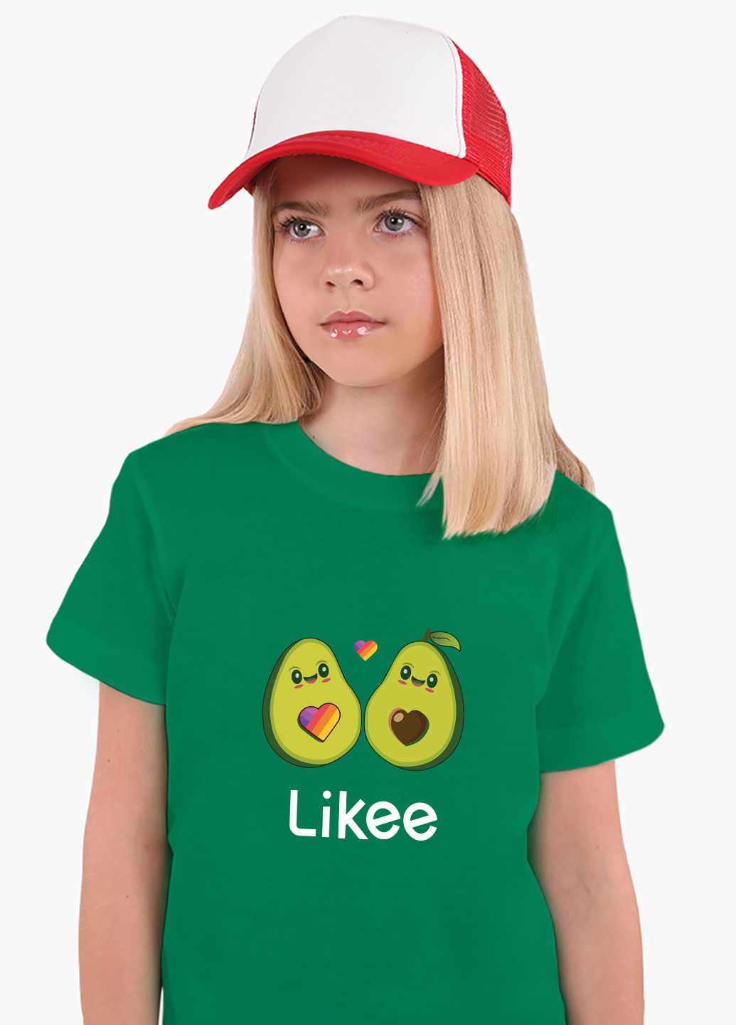 Зелена демісезонна футболка дитяча лайк авокадо (likee avocado) (9224-1031) MobiPrint