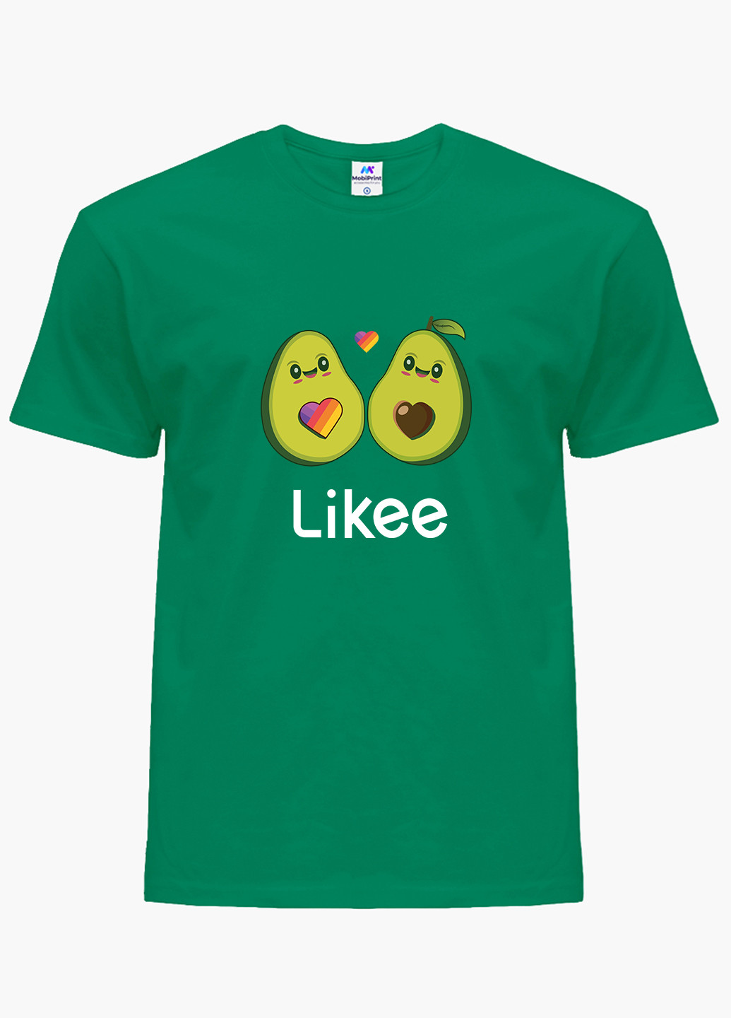 Зелена демісезонна футболка дитяча лайк авокадо (likee avocado) (9224-1031) MobiPrint