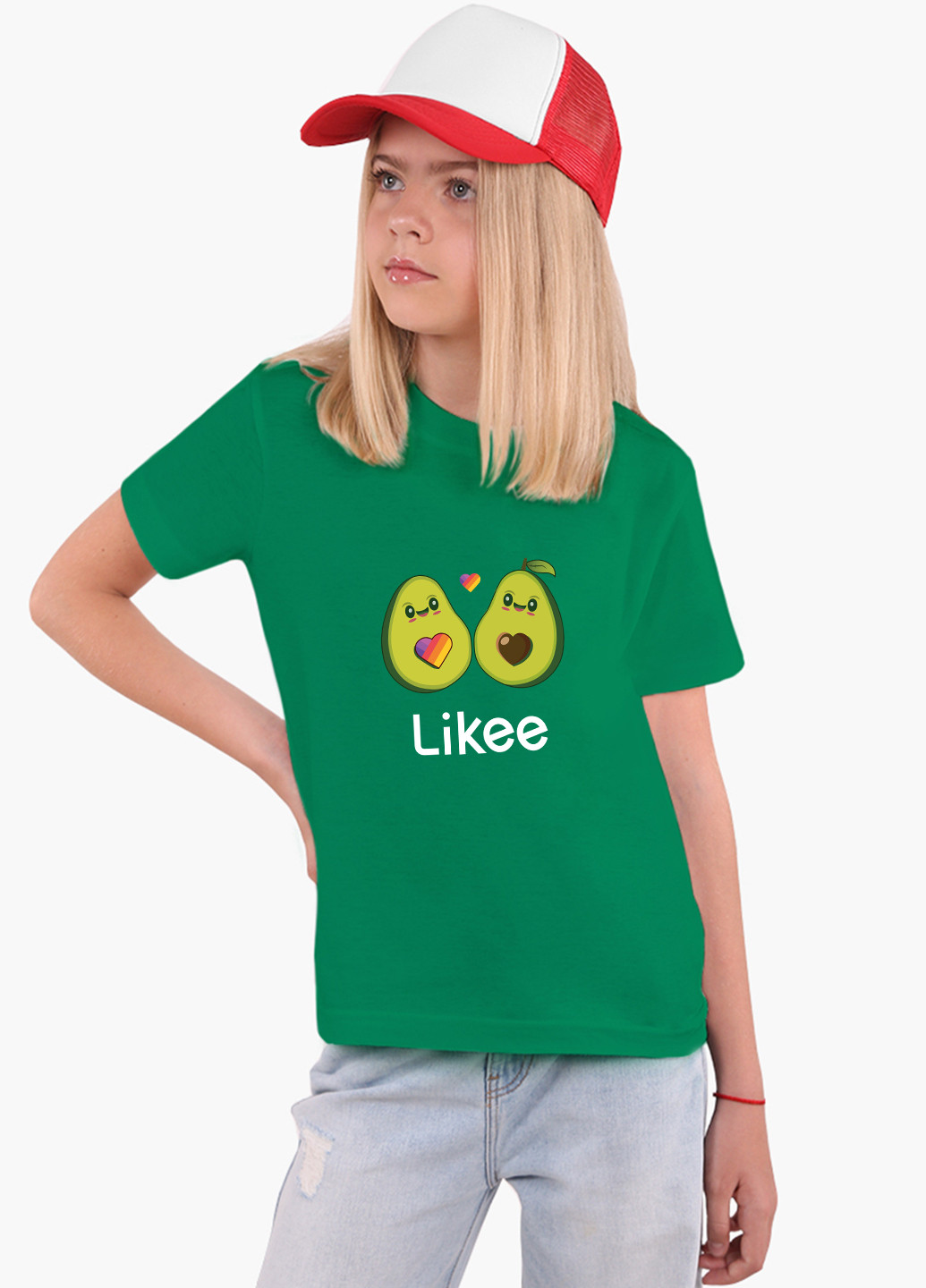 Зелена демісезонна футболка дитяча лайк авокадо (likee avocado) (9224-1031) MobiPrint