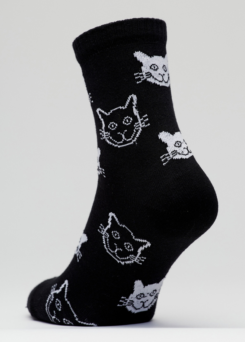 Шкарпетки Коти чорні Rock'n'socks чорні повсякденні