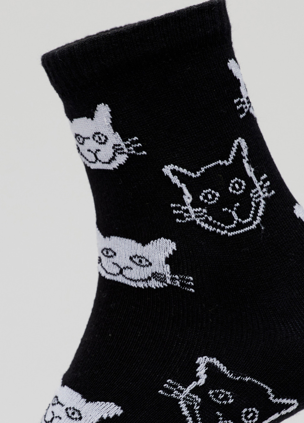 Носки Коты чёрные Rock'n'socks чёрные повседневные