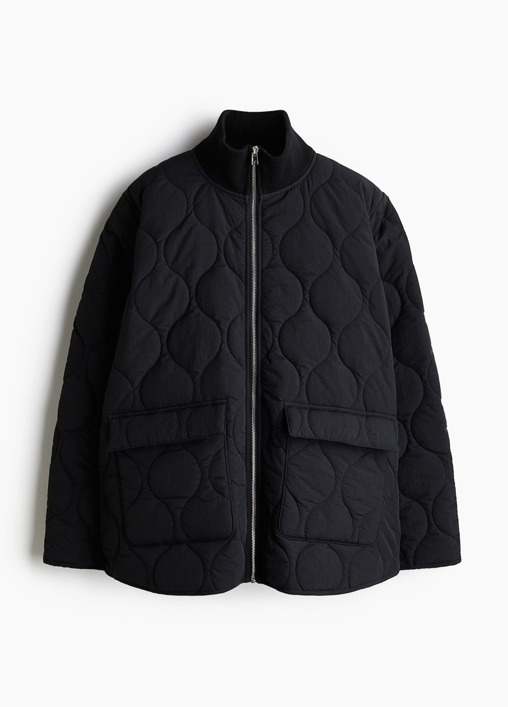 Чорна демісезонна куртка H&M