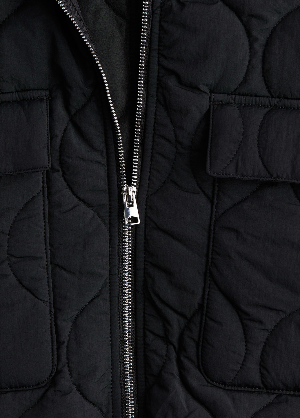 Чорна демісезонна куртка H&M