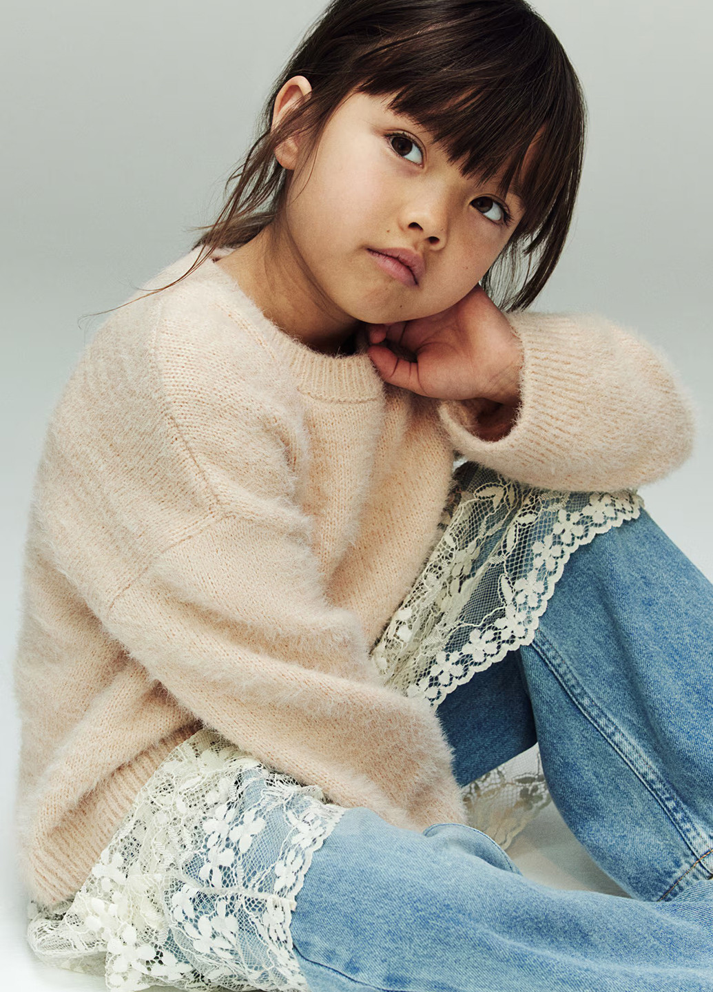 Светло-бежевый демисезонный джемпер джемпер H&M