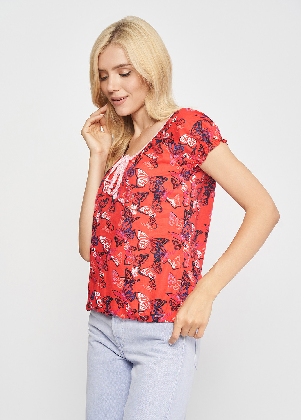 Красная блуза Tom Tailor