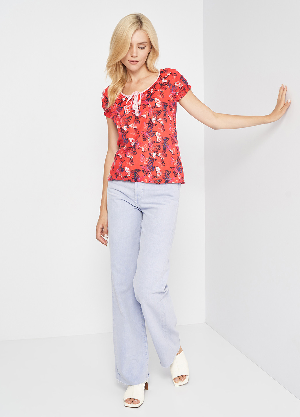 Красная блуза Tom Tailor