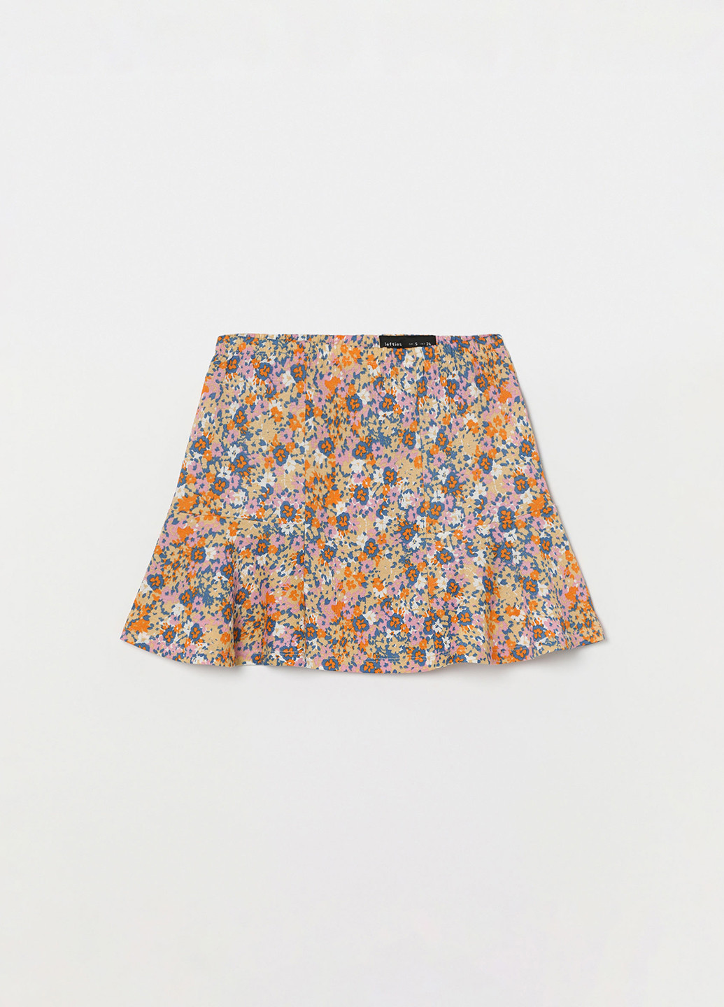 Разноцветная кэжуал цветочной расцветки юбка Lefties а-силуэта (трапеция)