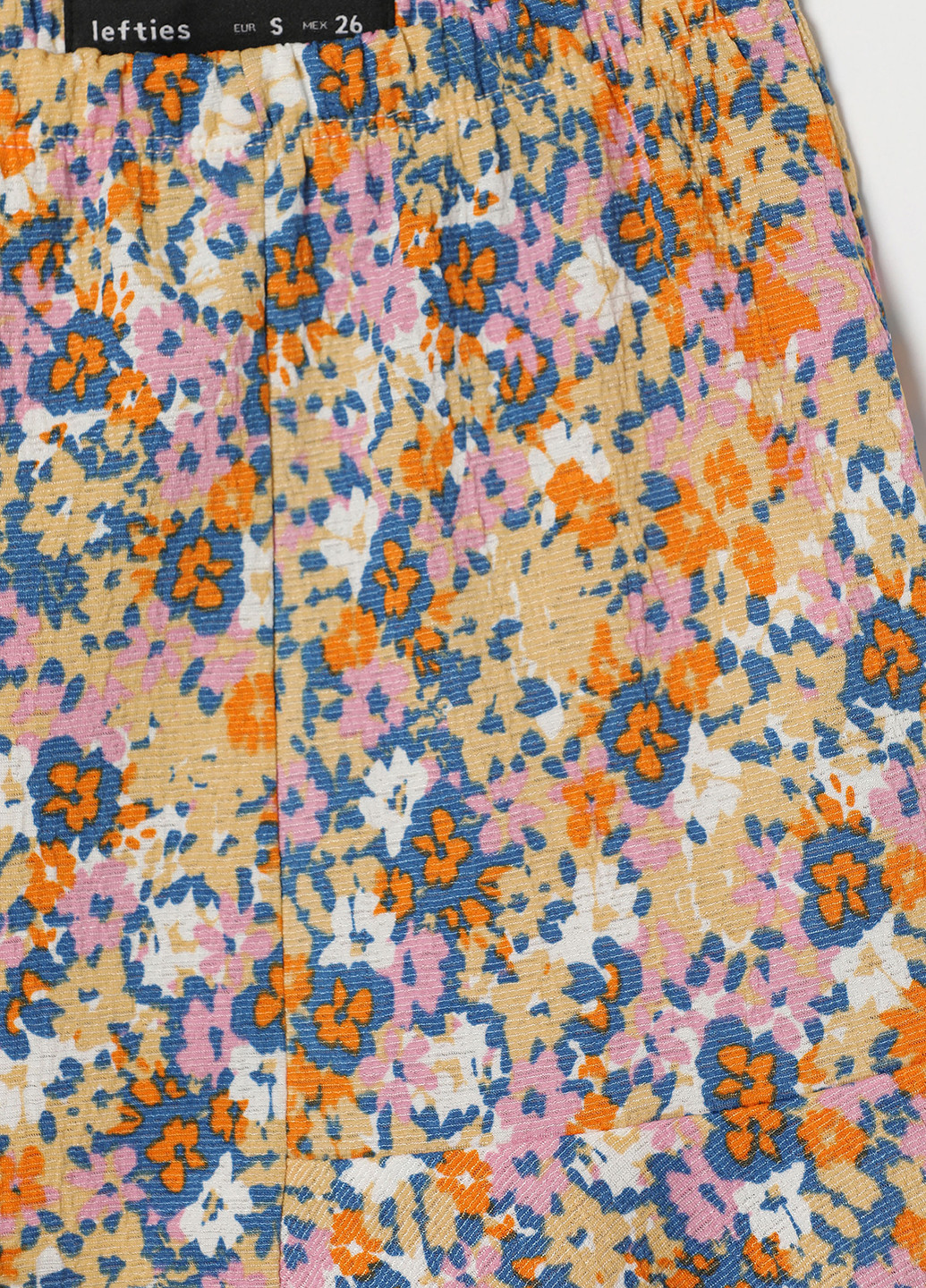 Разноцветная кэжуал цветочной расцветки юбка Lefties а-силуэта (трапеция)