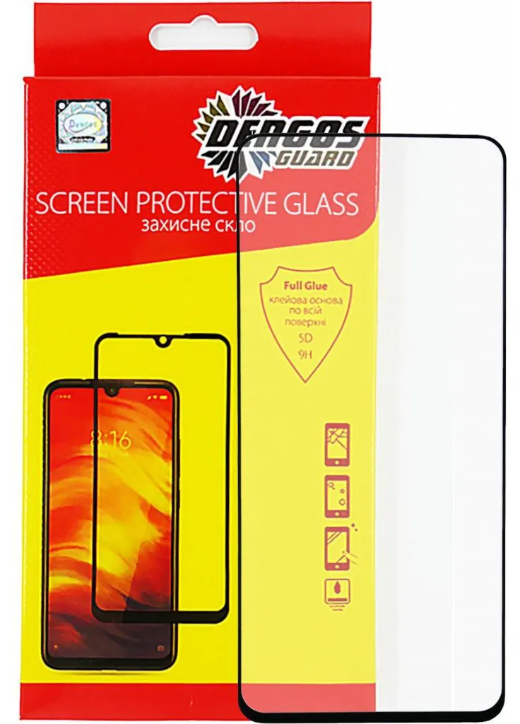 Скло захисне Full Glue OPPO A53, black frame (TGFG-143) DENGOS (203969224)