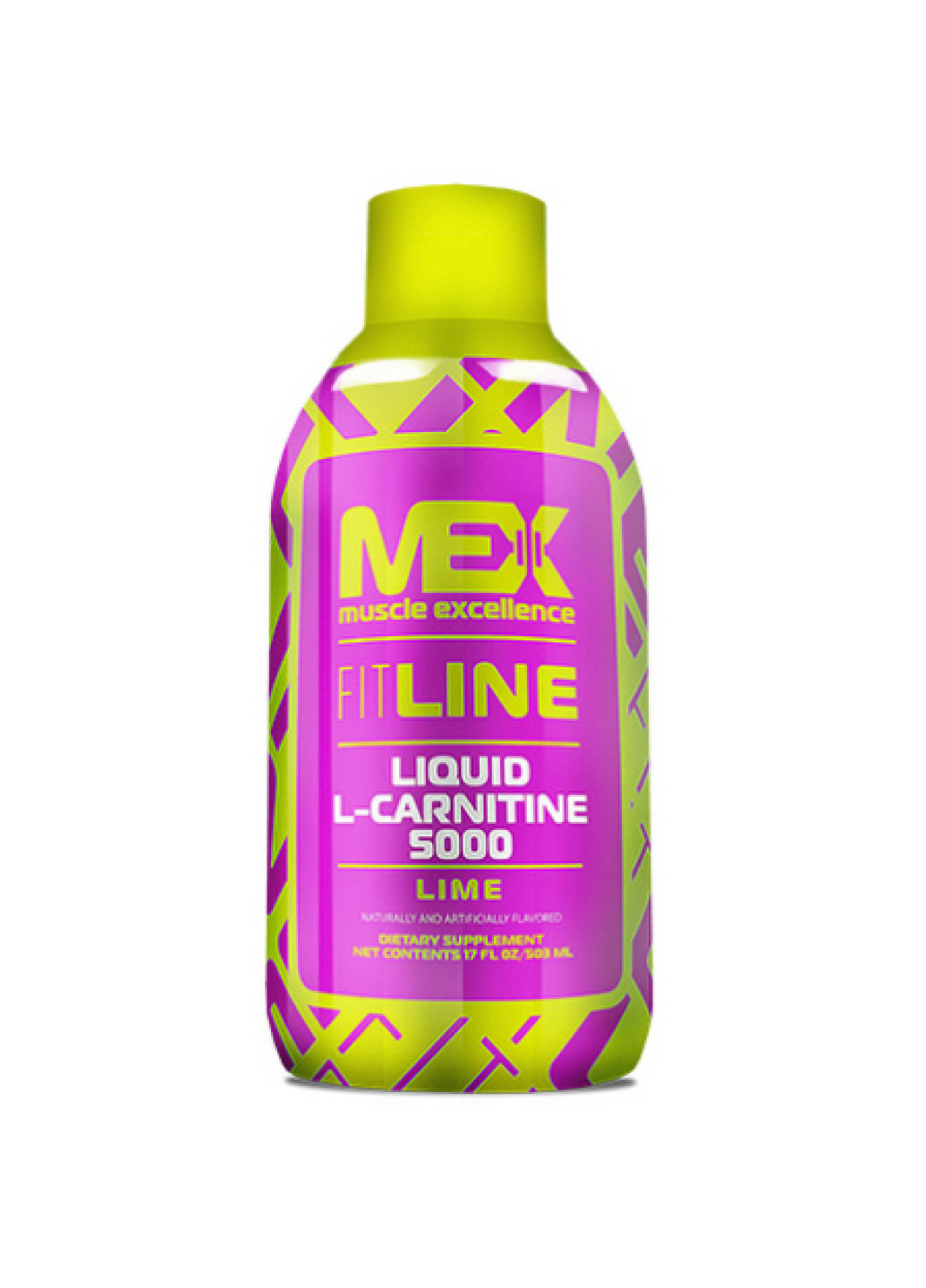 Жиросжигатель Liquid L-Carnitine 5000 - 503ml Lime (подходит для вегетарианцев) MEX Nutrition (254805115)