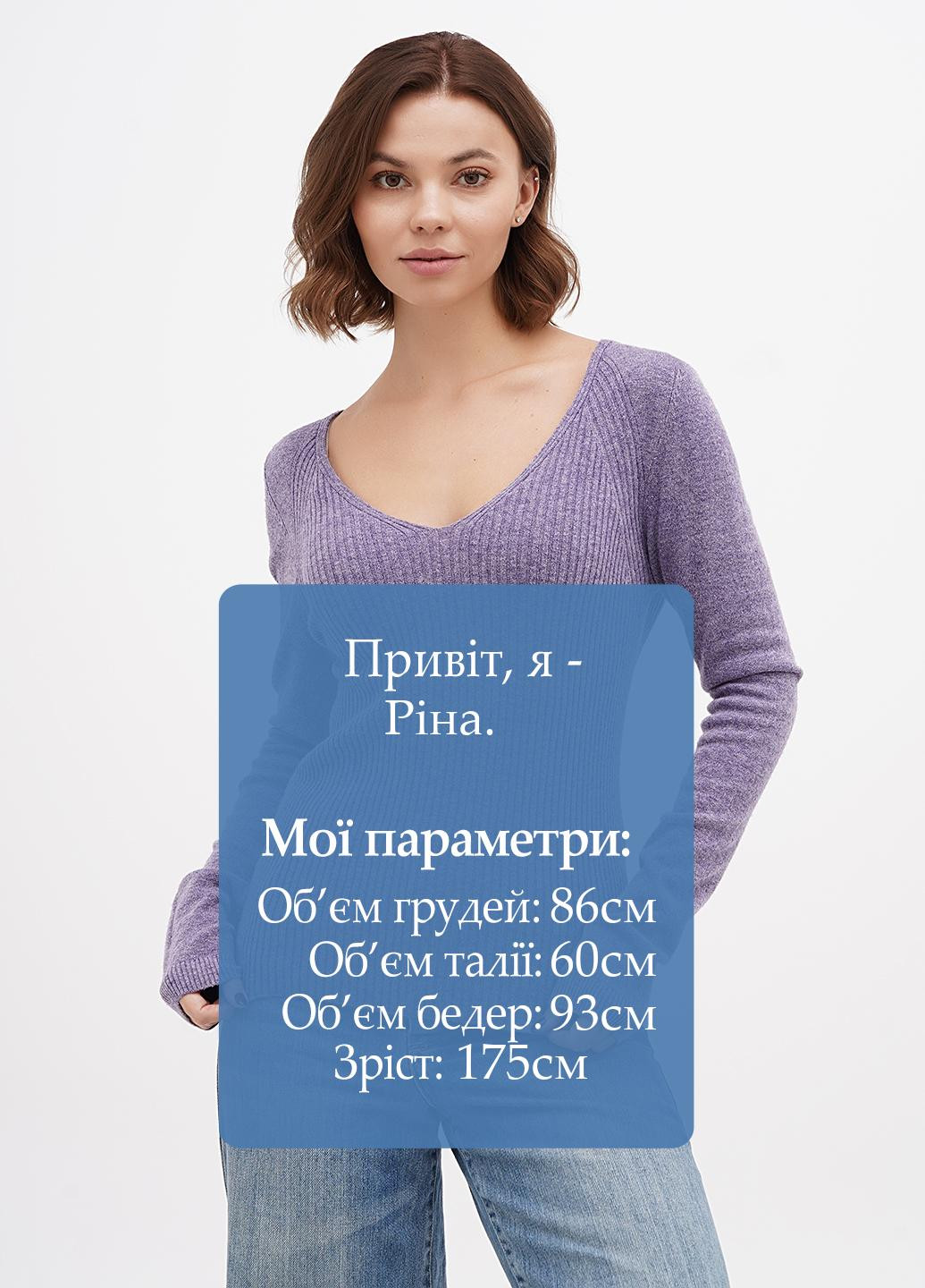 Фіолетовий демісезонний пуловер пуловер Sassofono