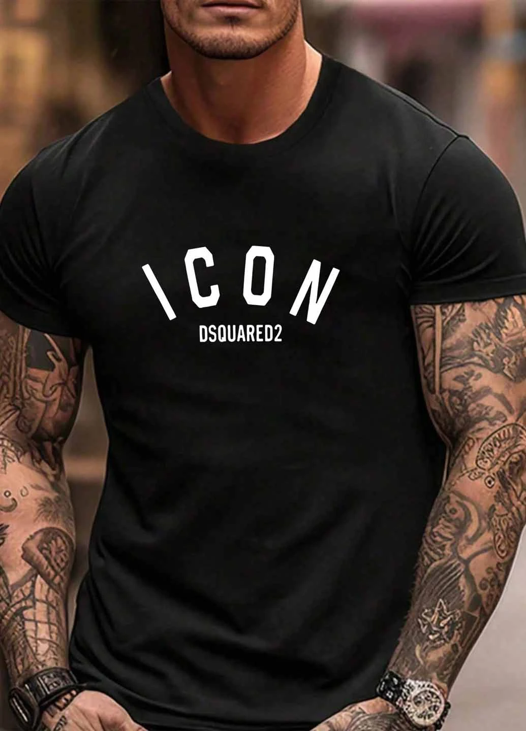 Чорна футболка SHEIN
