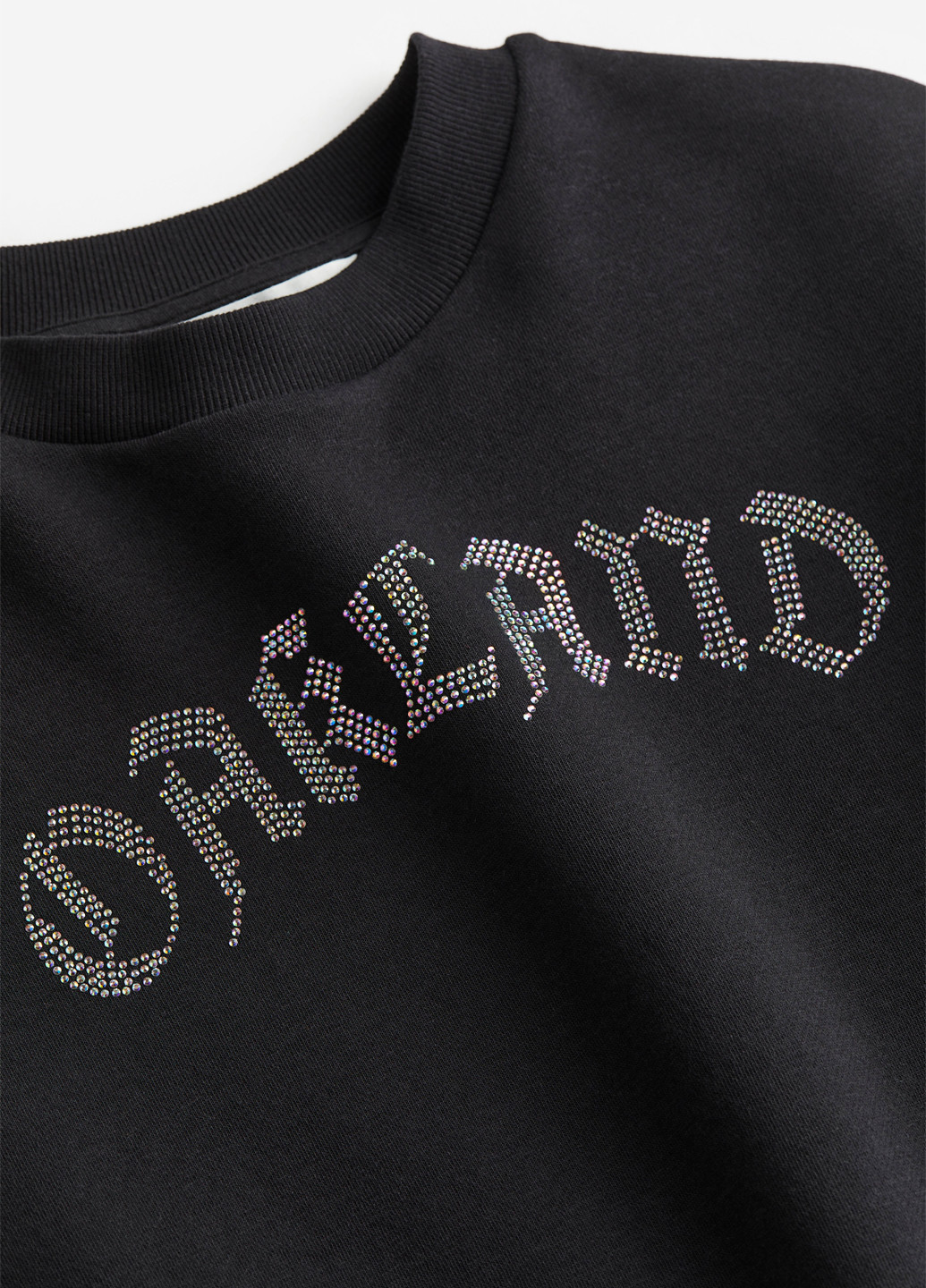 H&M світшот однотонний чорний спортивний, кежуал бавовна, футер