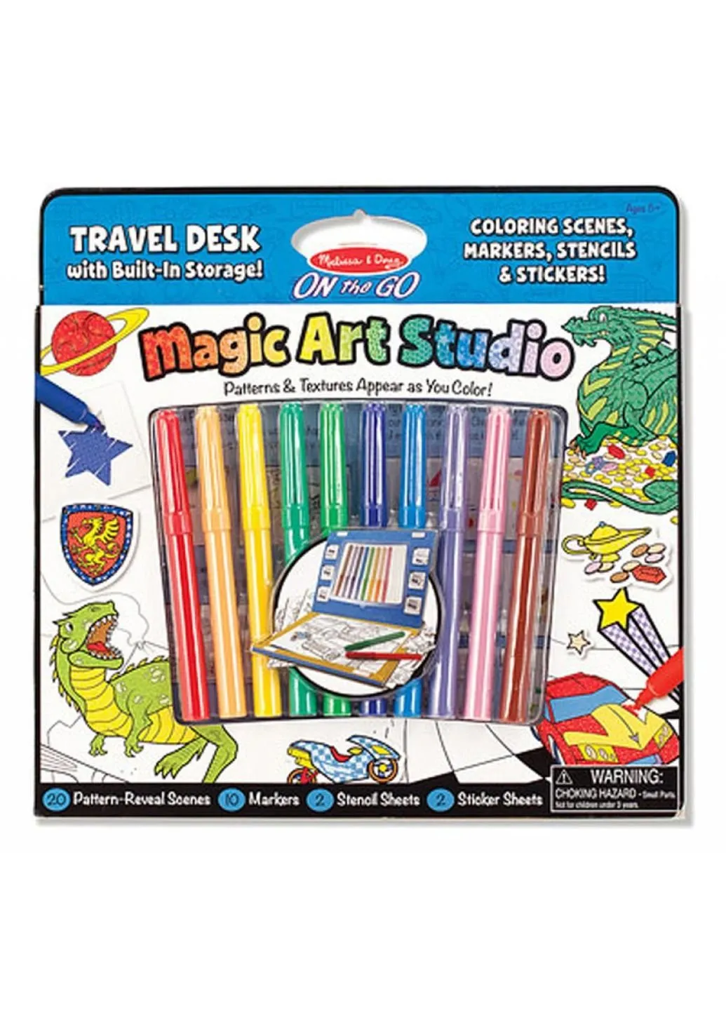 Набор для творчества Раскраска, наклейка, трафарет (MD5240) Melissa&Doug (249596848)