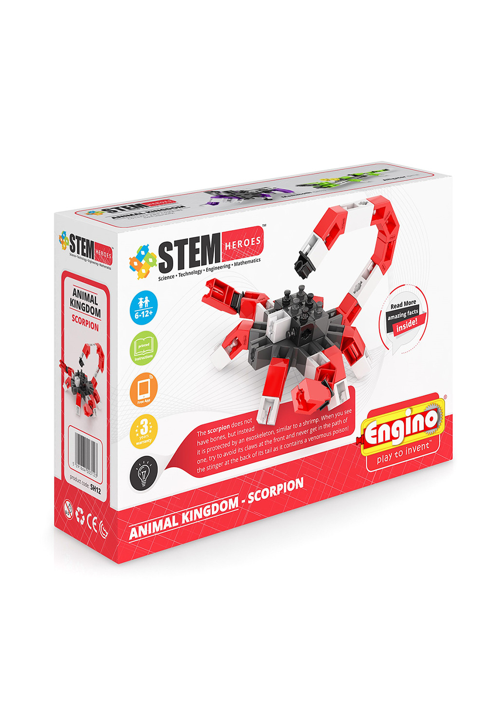 Конструктор серии STEM HEROES - Царство животных: скорпион Engino (162935751)