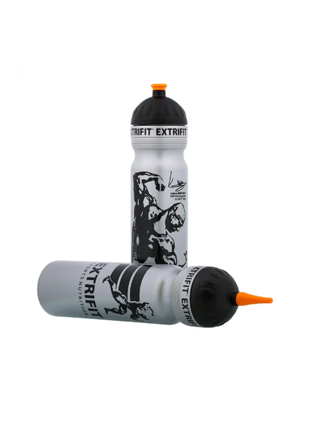 Бутылочка для тренировок Bottle Long Nozzle - 1000ml Gray Extrifit (251801187)
