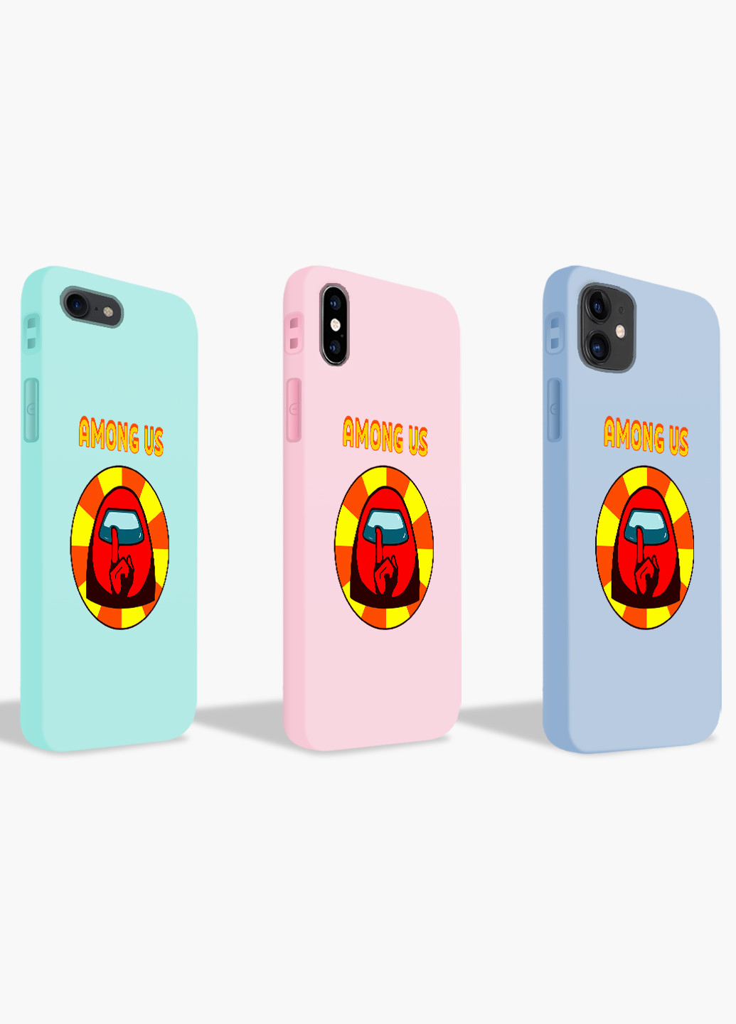 Чехол силиконовый Apple Iphone Xs Амонг Ас Красный (Among Us Red) (8938-2412) MobiPrint (219566154)