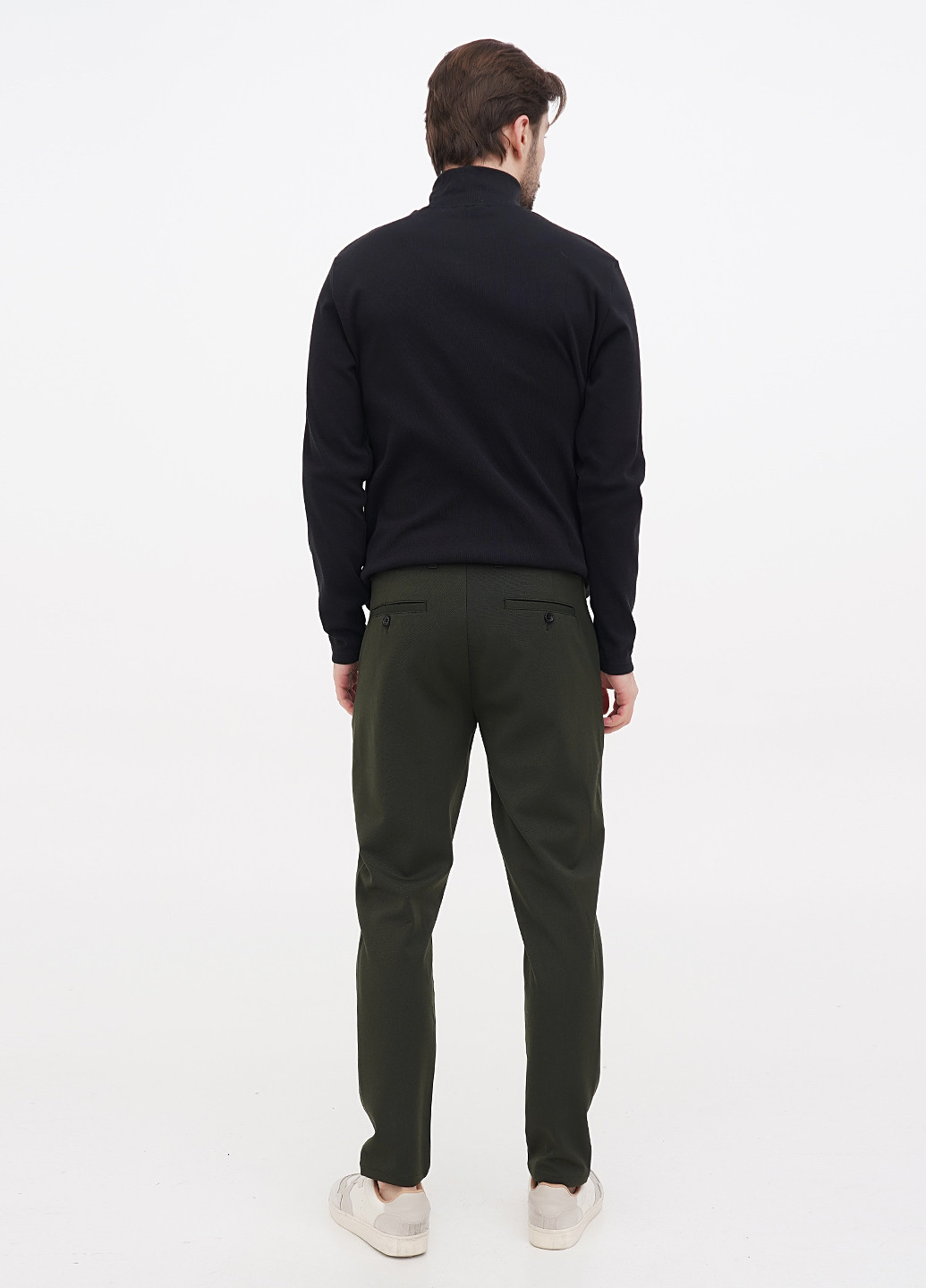Зеленые кэжуал демисезонные зауженные брюки Minimum