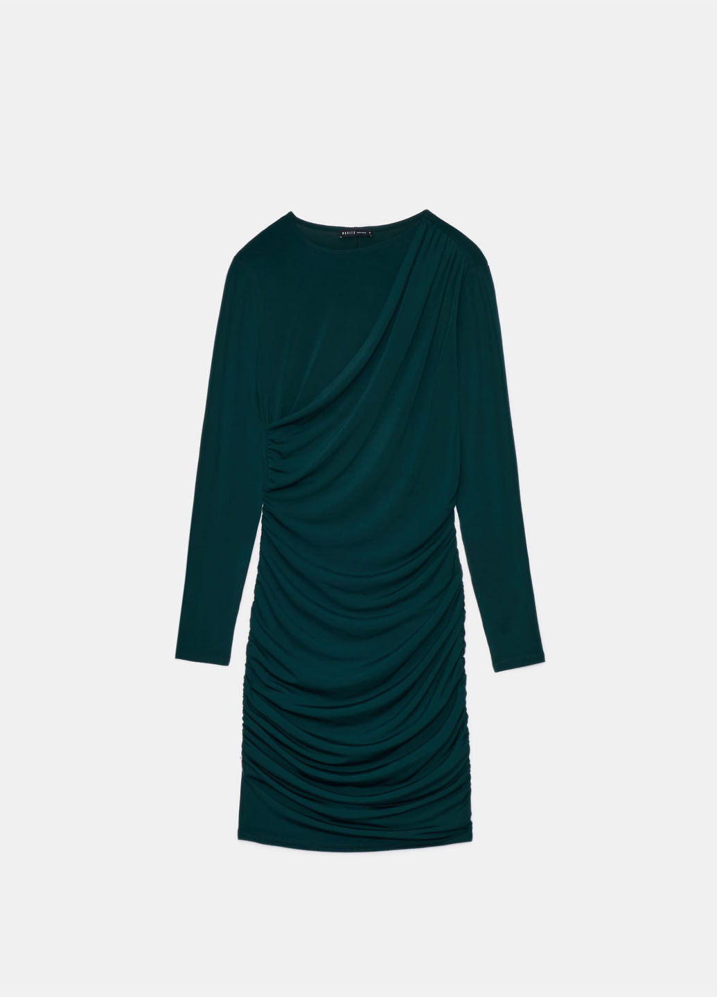 Темно-зелена вечірня, кежуал сукня футляр Mohito однотонна