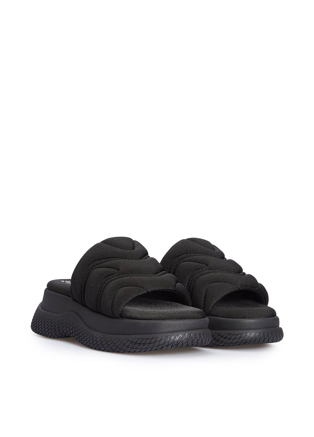 Черные шлепанцы Bronx с вышивкой, с логотипом