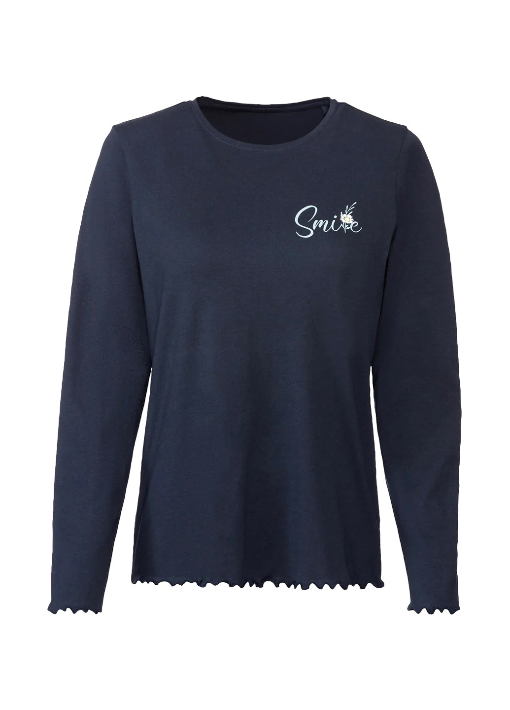 Темно-синя всесезон піжама (лонгслів, штани) лонгслів + брюки Esmara