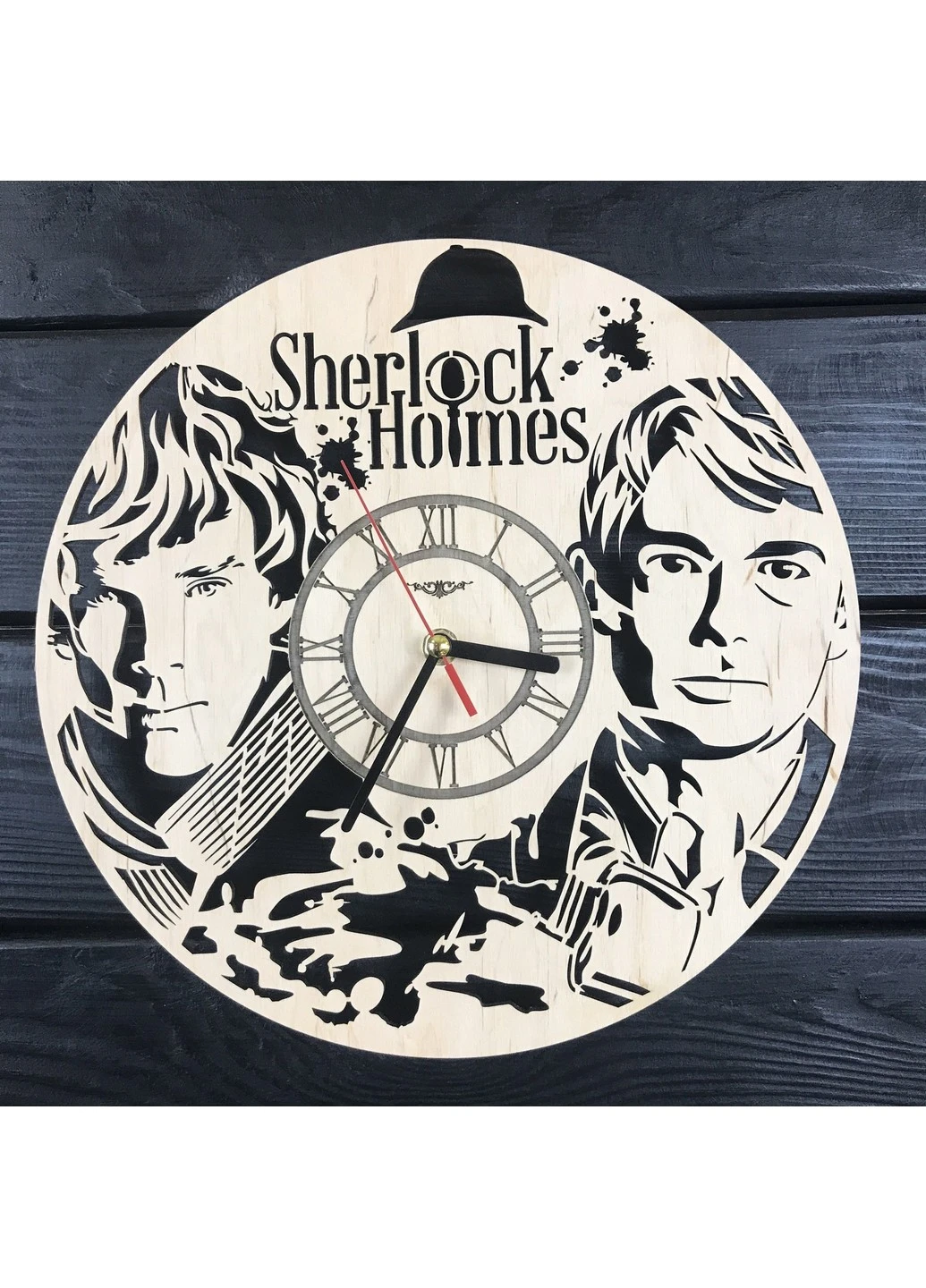 Тематические интерьерные настенные часы «Шерлок» 7Arts (253566451)