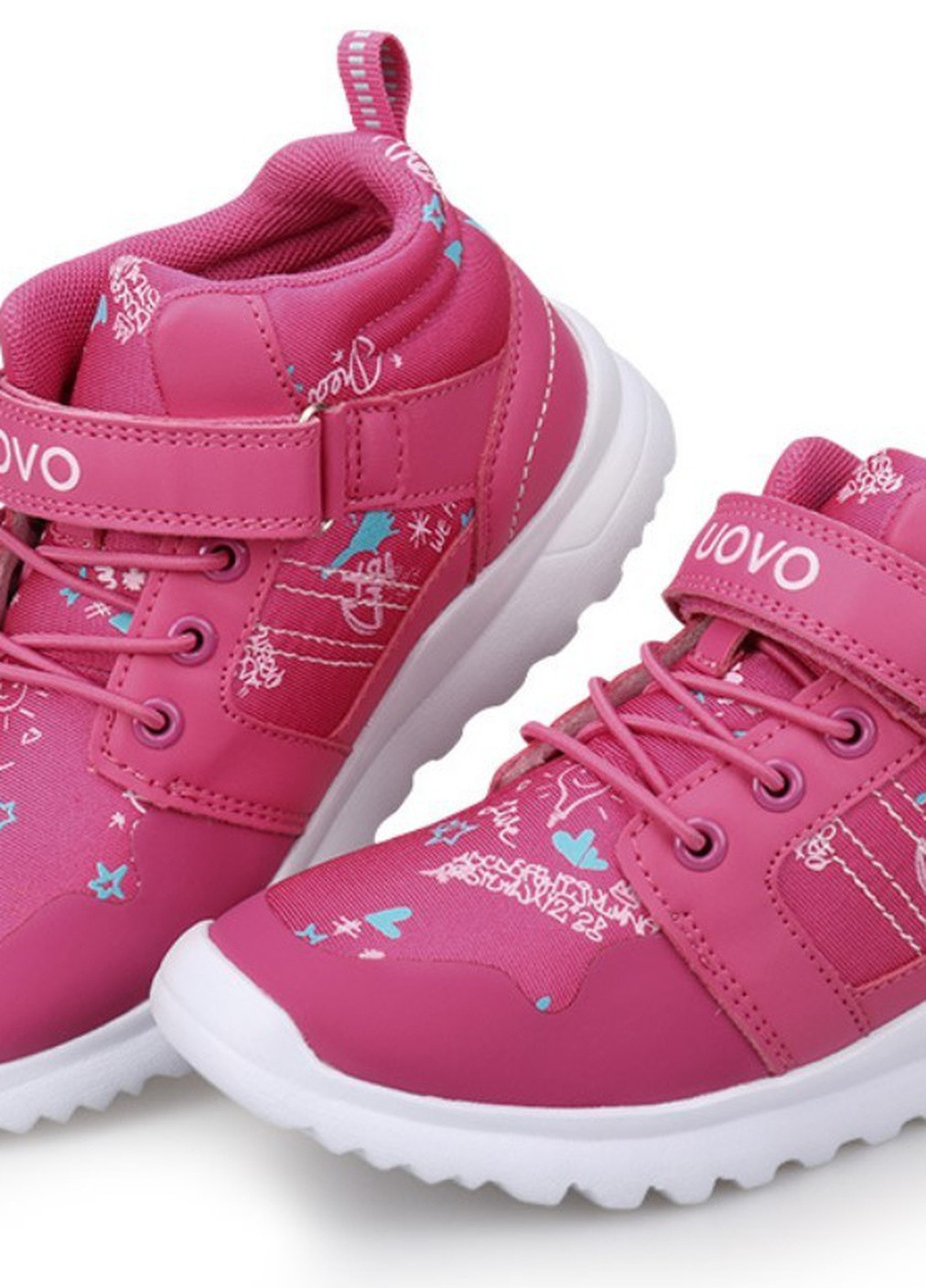 Рожеві осінні кросівки для дівчинки child's drawing Uovo 56516
