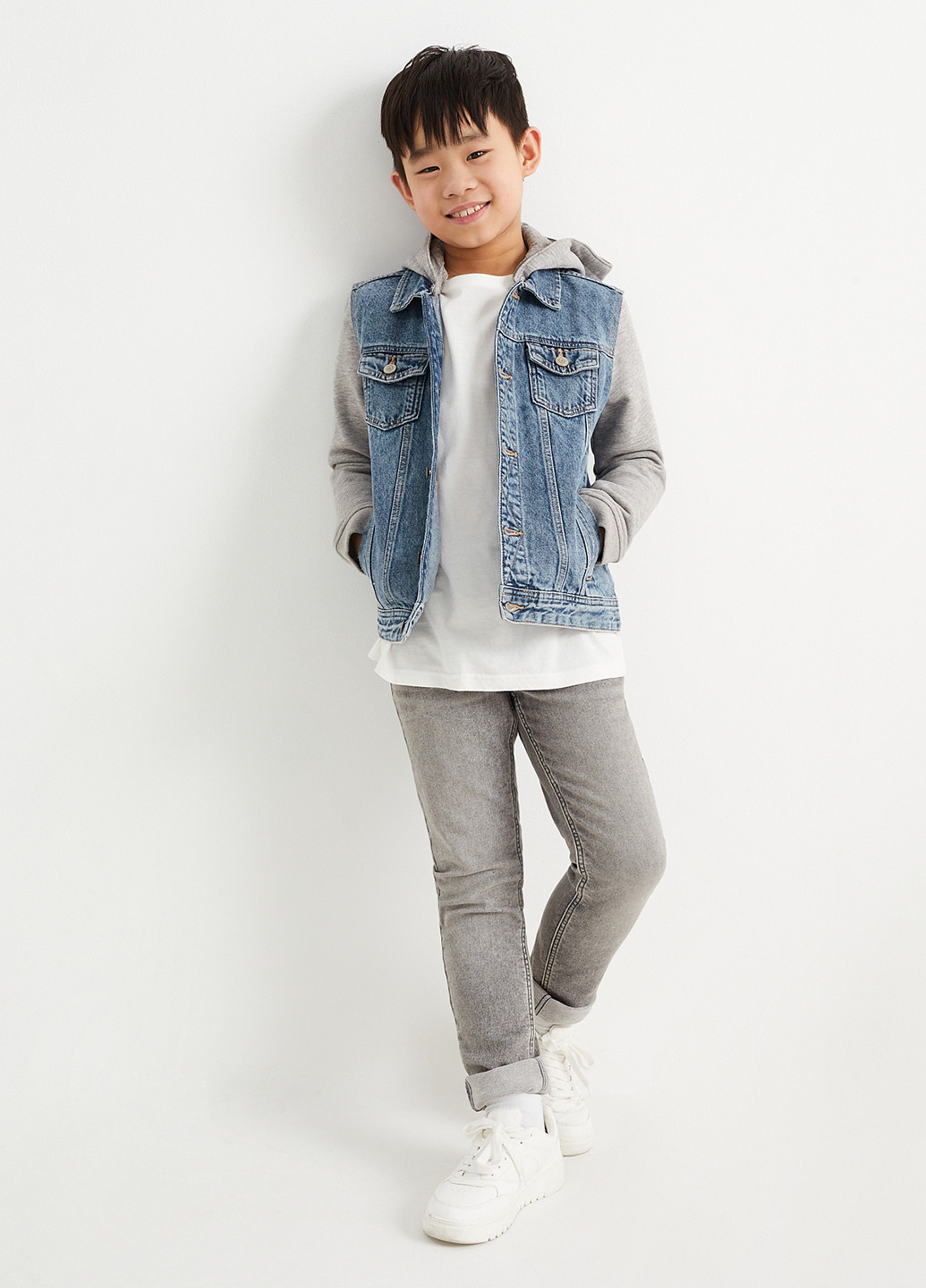 Комбинированная демисезонная куртка C&A