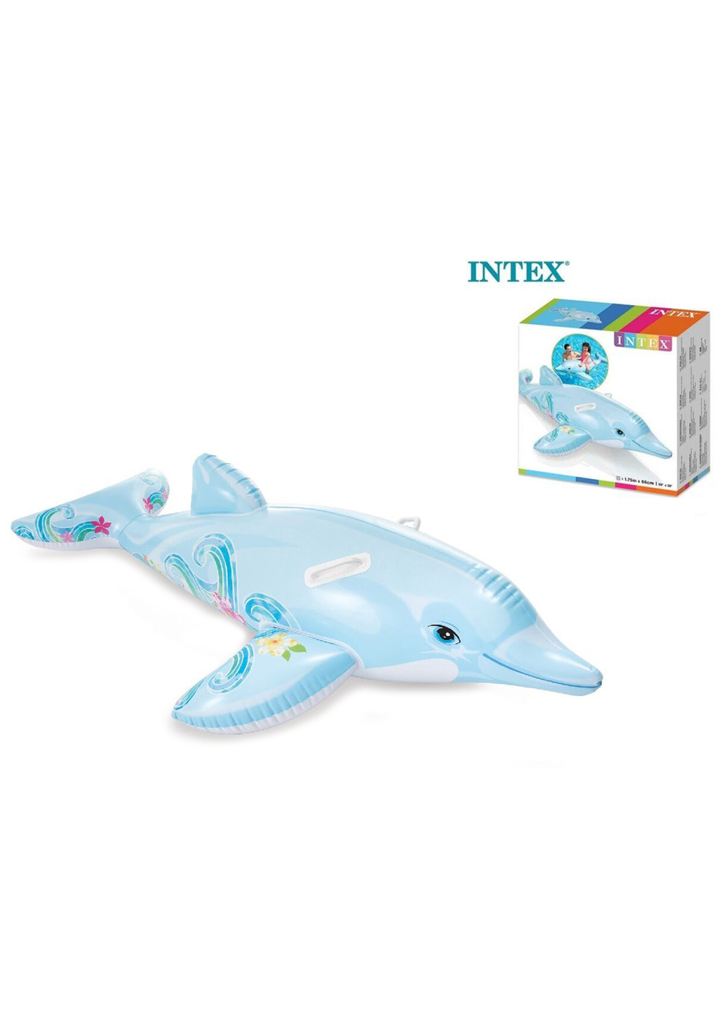 Надувной плотик Дельфин Intex (253422254)