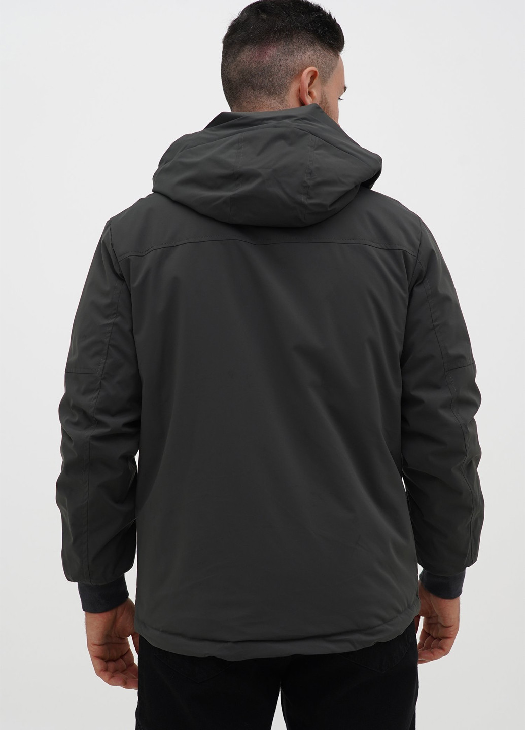 Темно-серая демисезонная куртка Trend Collection