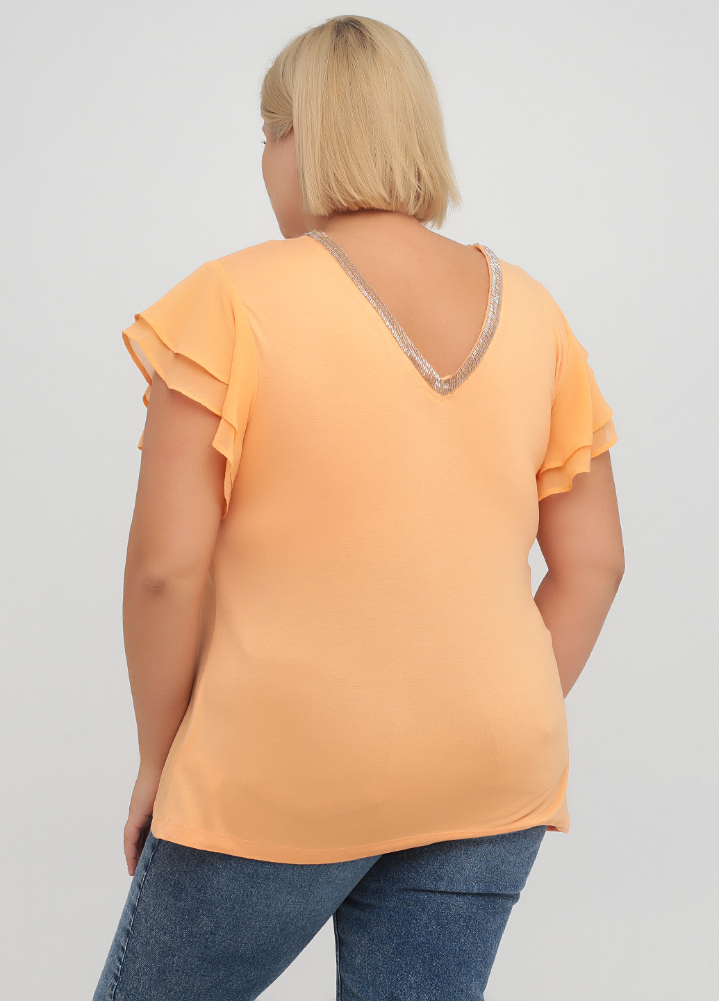 Оранжевая летняя блуза Next