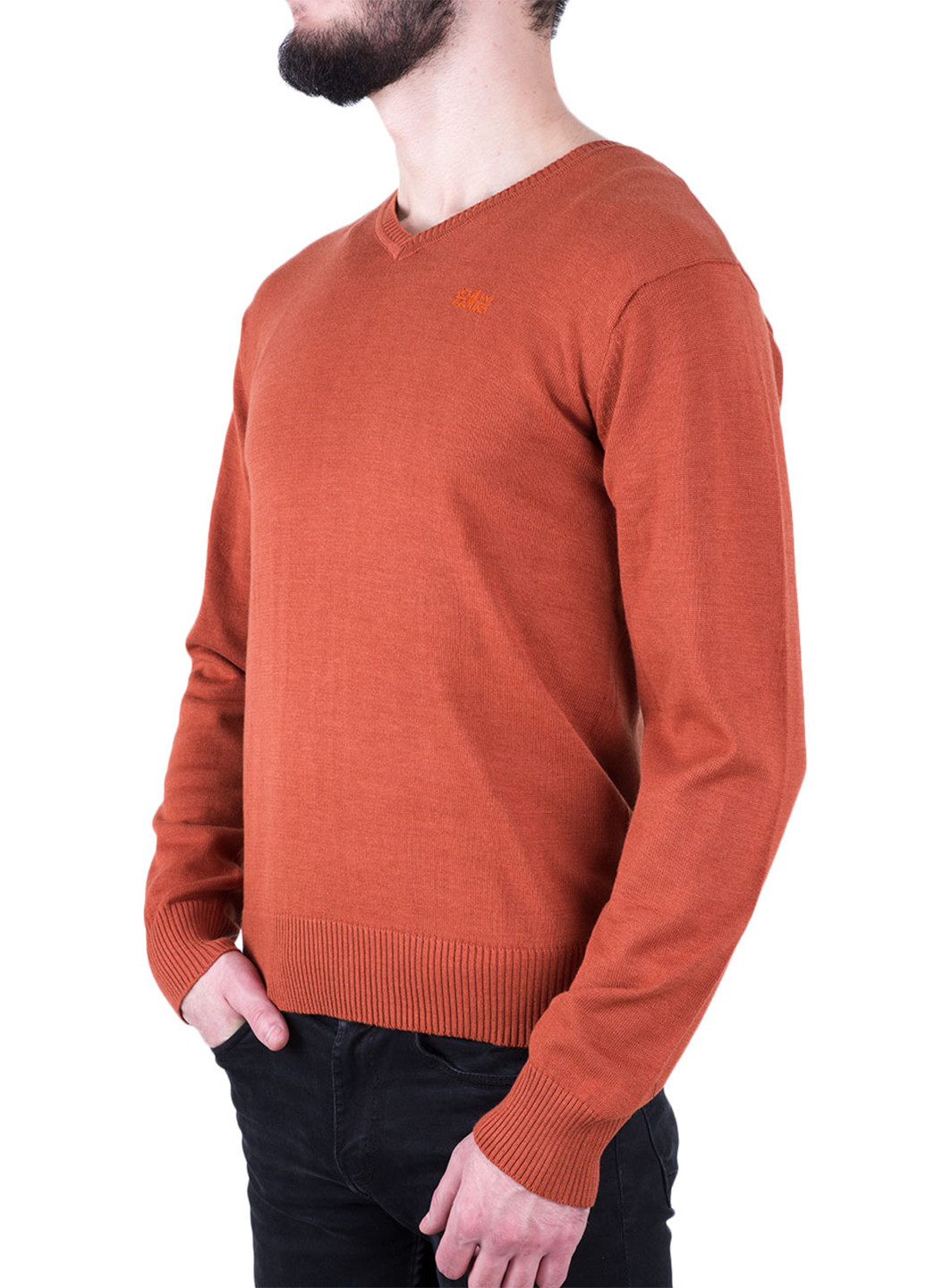 Оранжевый демисезонный пуловер пуловер E-Bound