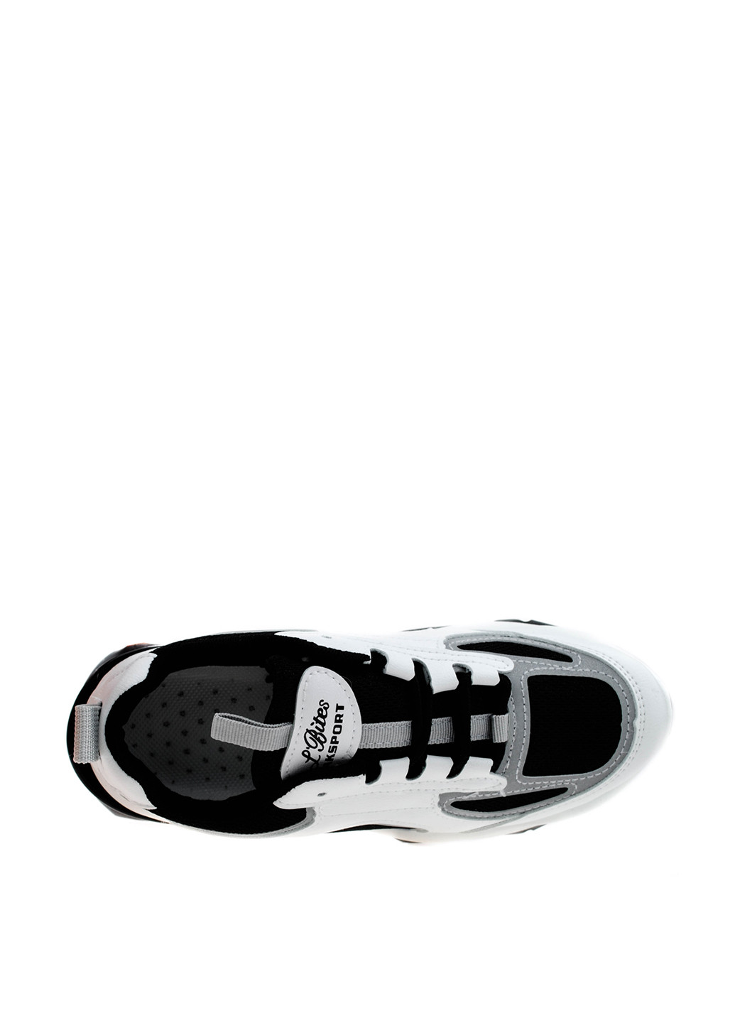 Черно-белые демисезонные кроссовки Sport