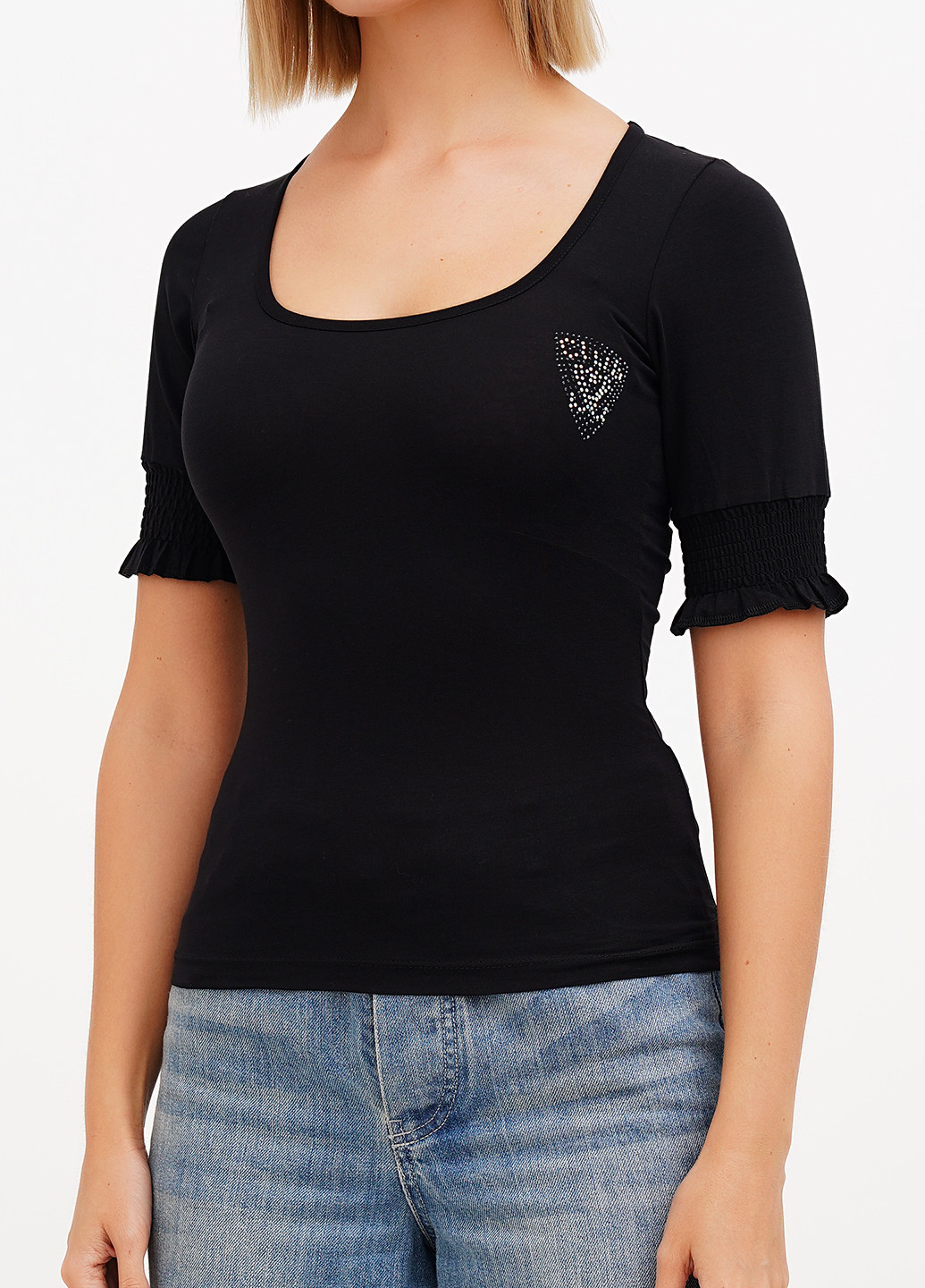 Чорна блуза Sassofono Club