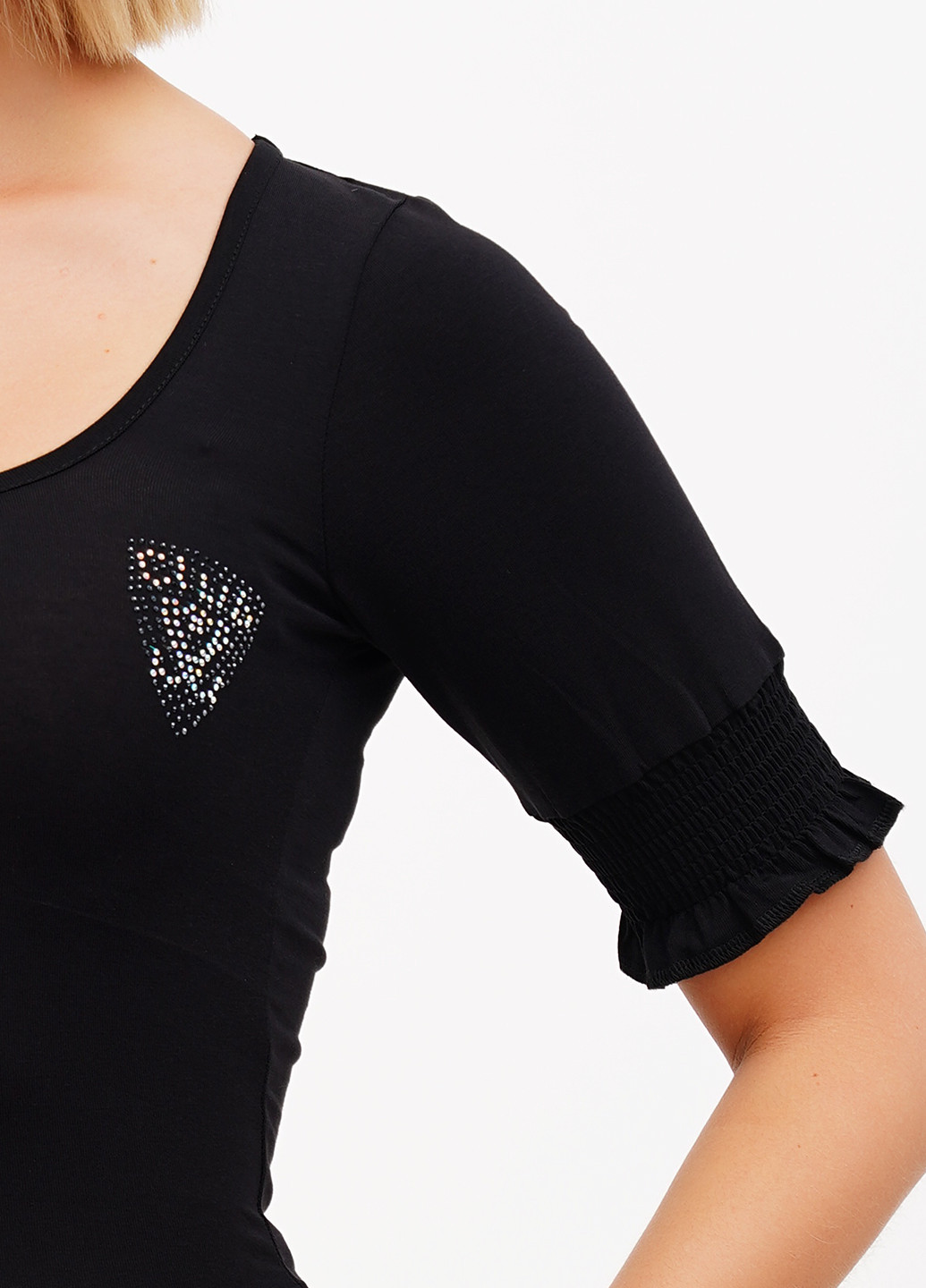 Чорна блуза Sassofono Club