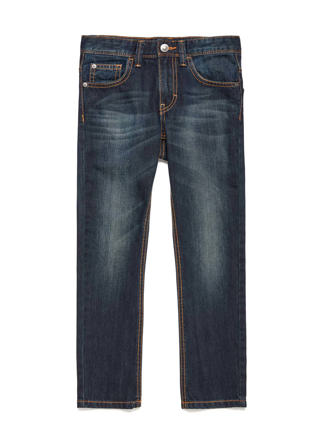 Темно-синие демисезонные прямые джинсы United Colors of Benetton