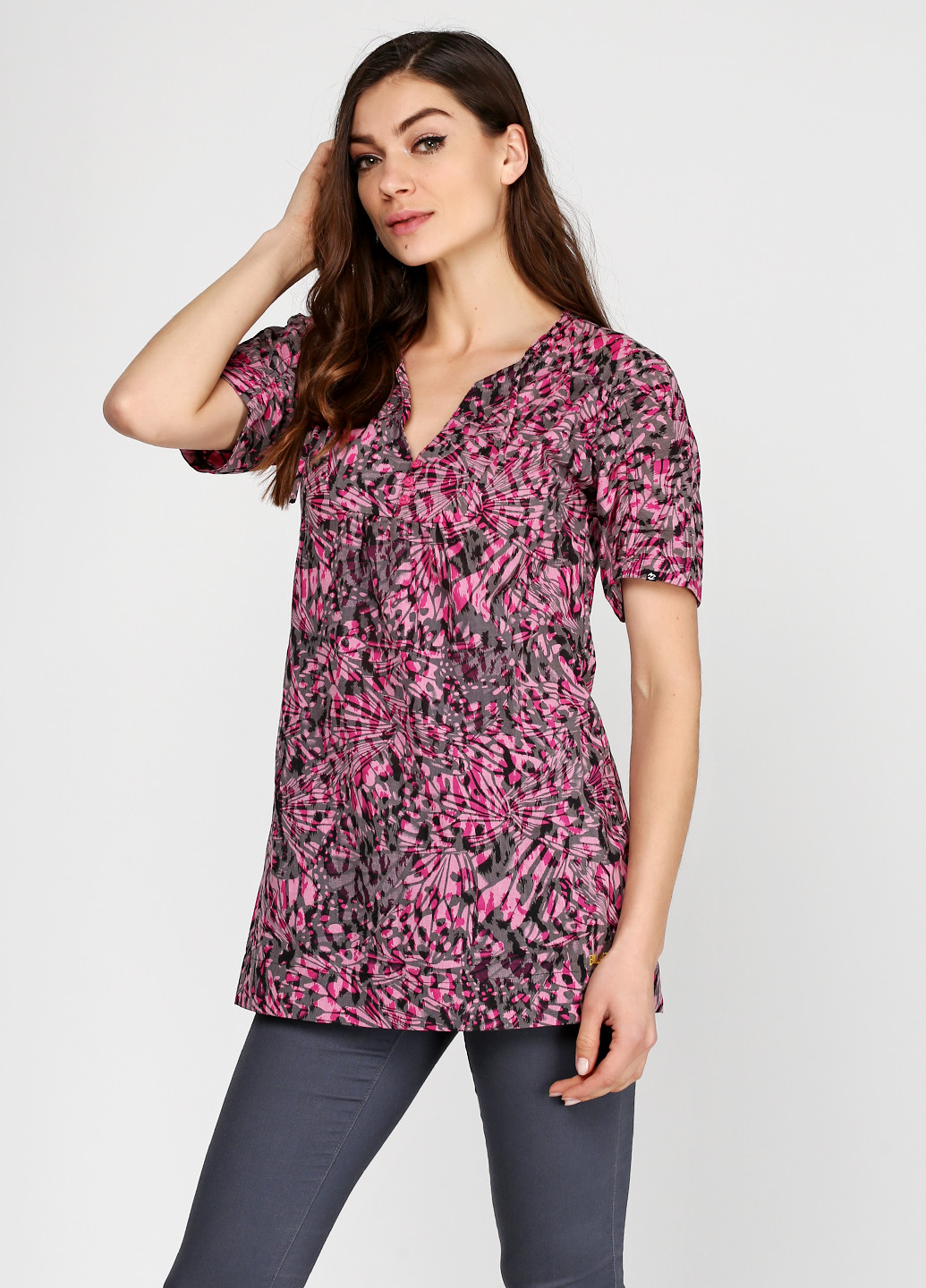 Розовая летняя блуза Billabong