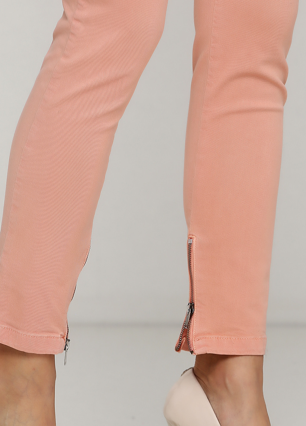 Персиковые кэжуал летние зауженные брюки Kocca