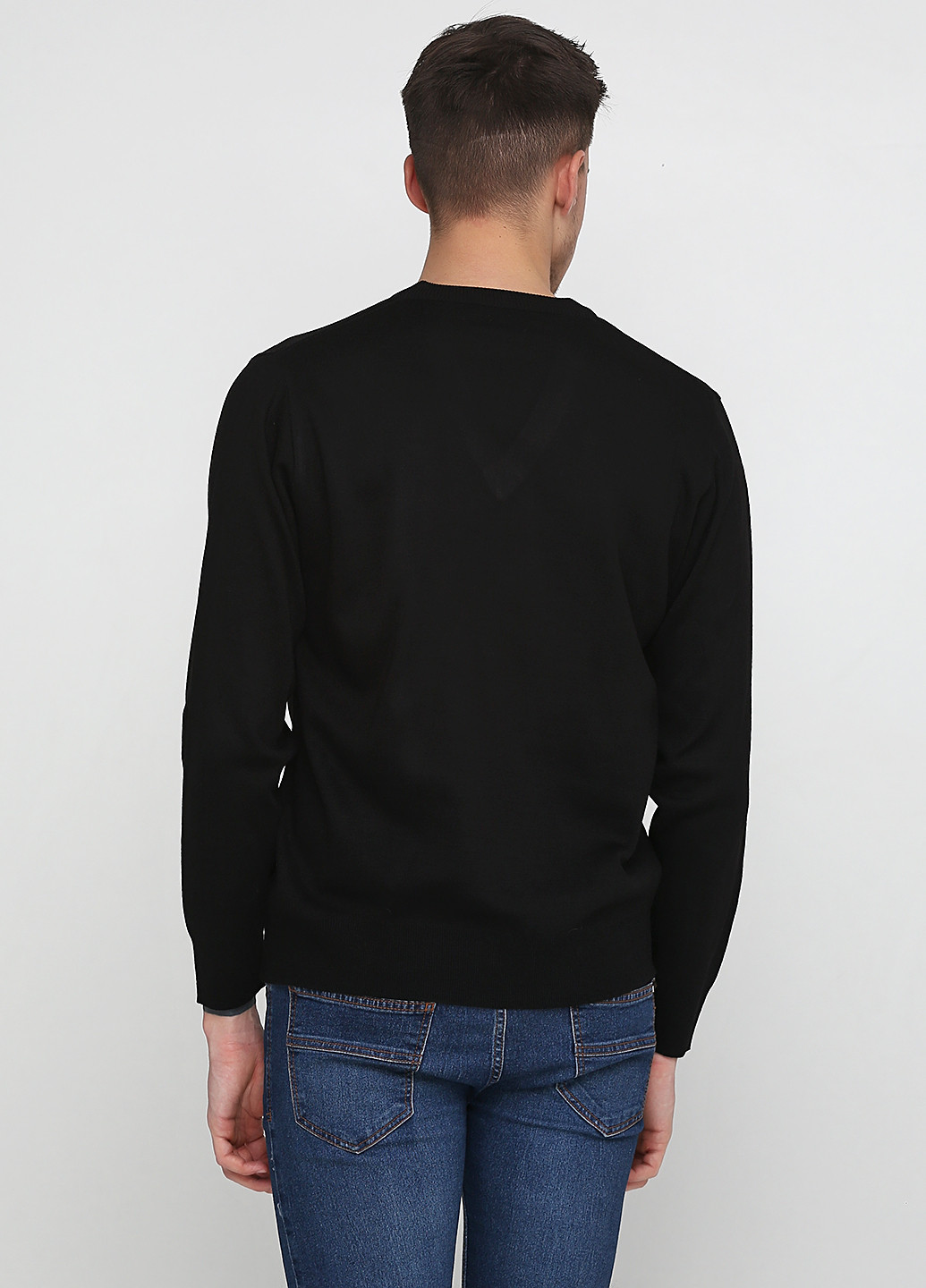 Черный демисезонный пуловер пуловер Sunteks