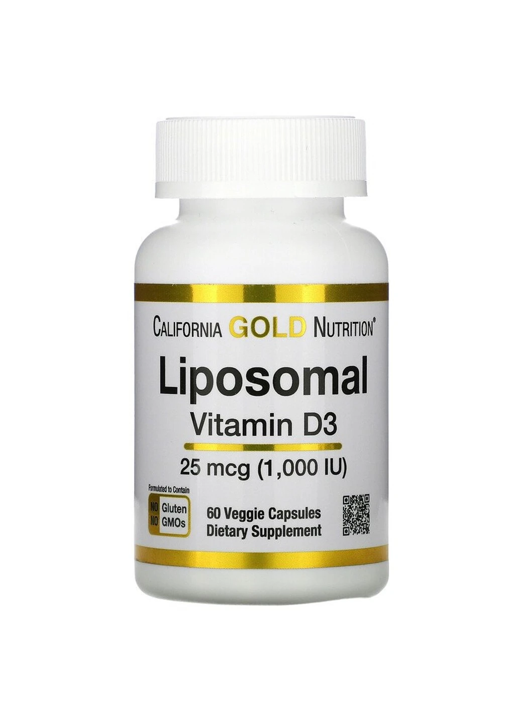 Вітамін Д3 Liposomal Vitamin D3 тисячі IU 60 капсул California Gold Nutrition (255409337)