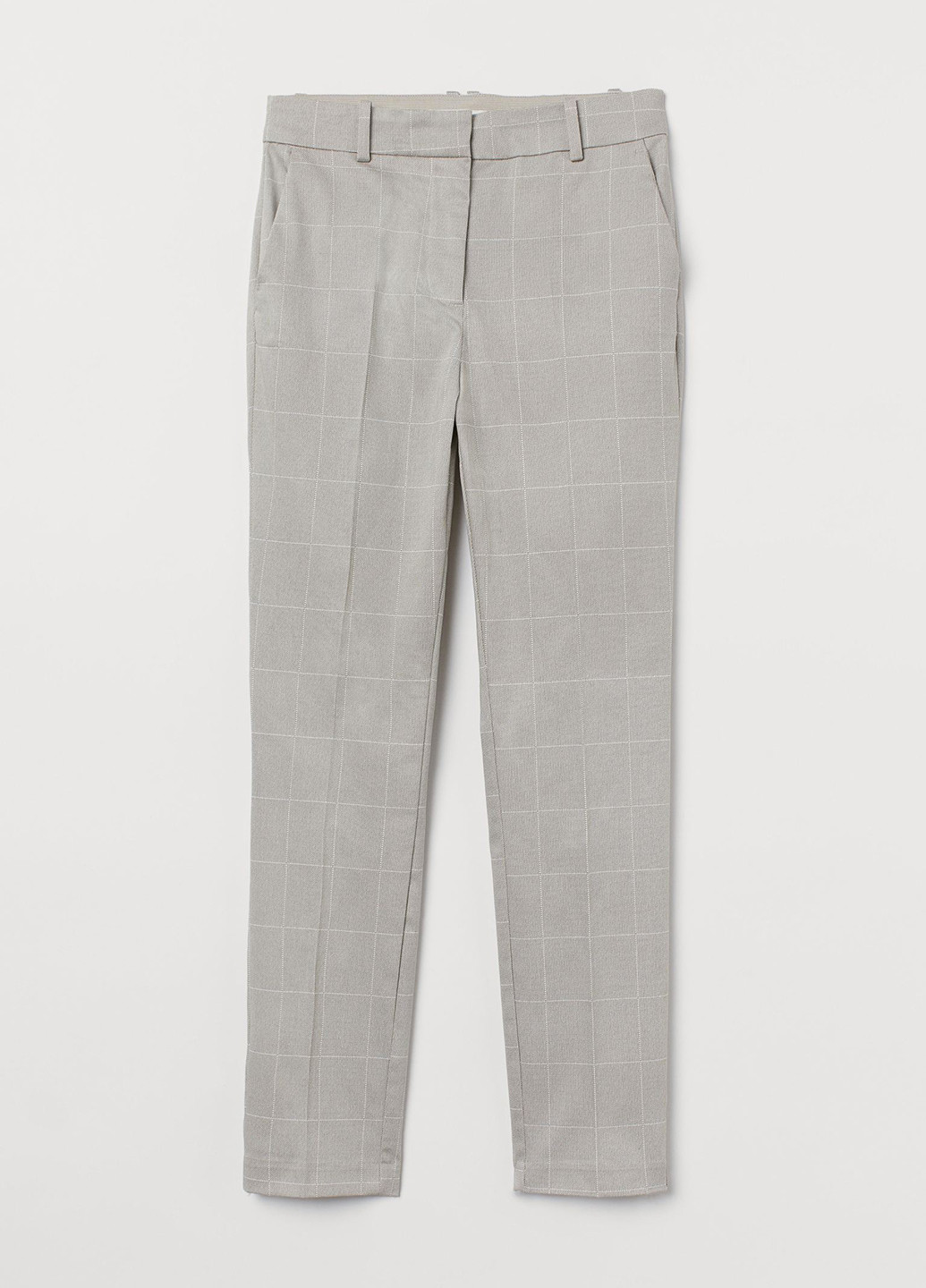 Светло-серые кэжуал летние классические брюки H&M