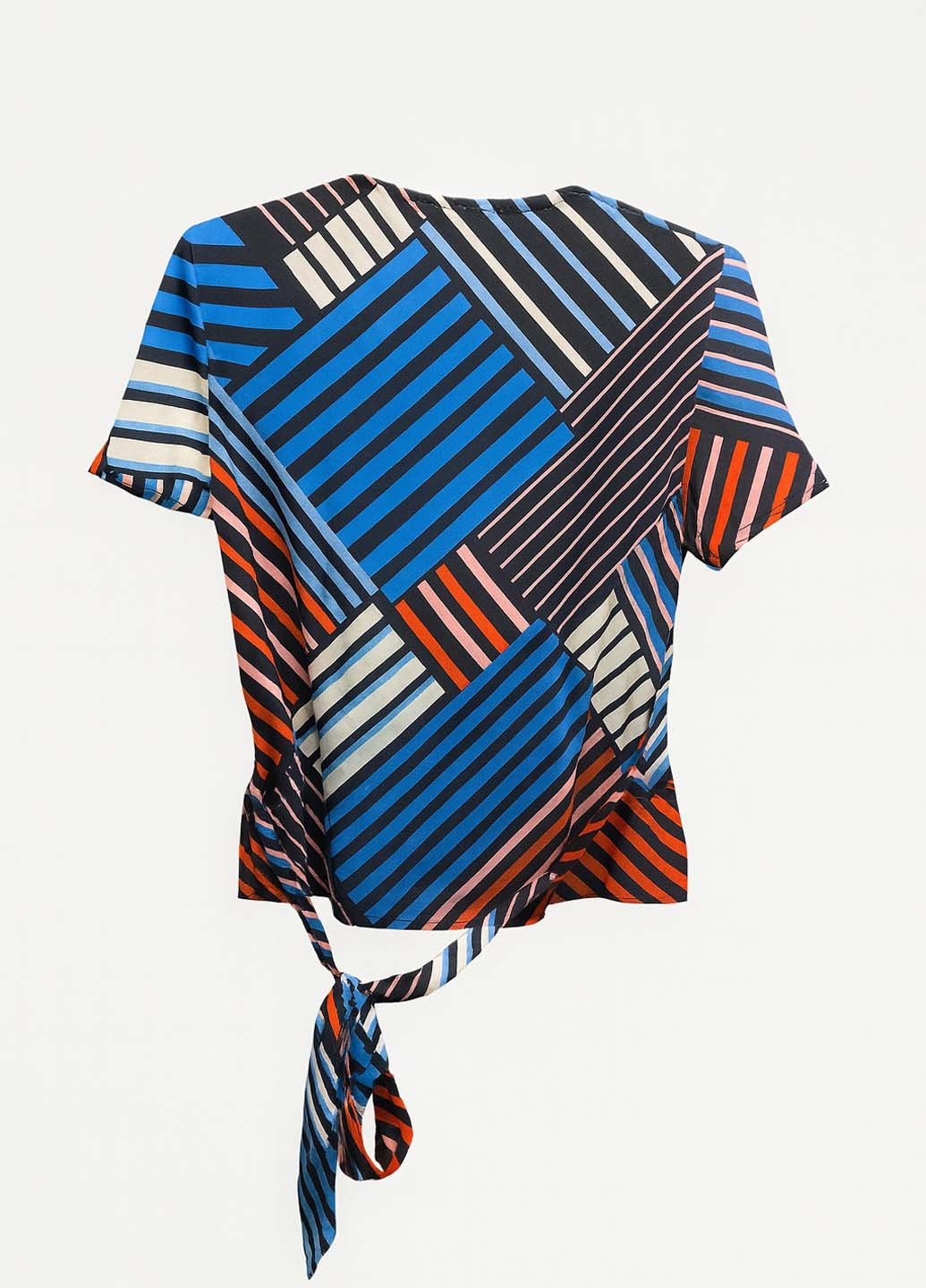 Комбинированная блуза на запах Imperial