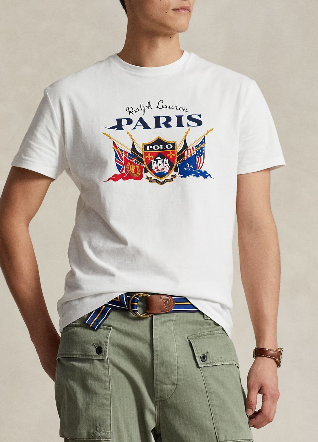 Біла літня футболка Ralph Lauren