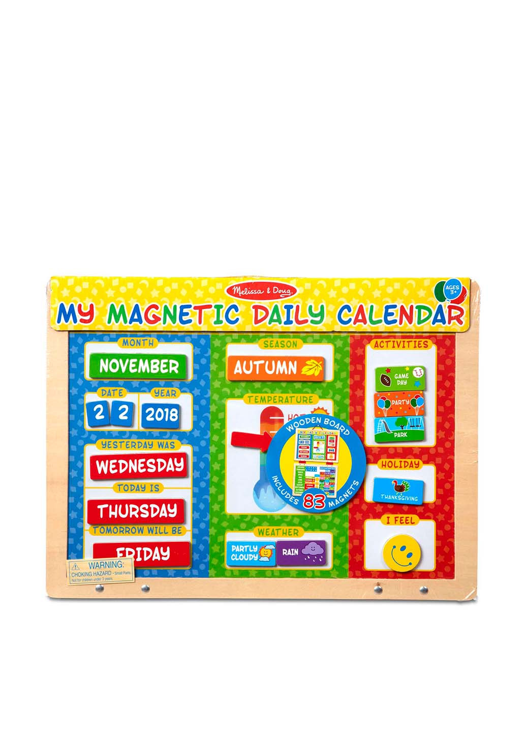 Магнитный календарь, 40х30х2,5 см Melissa & Doug (251711256)