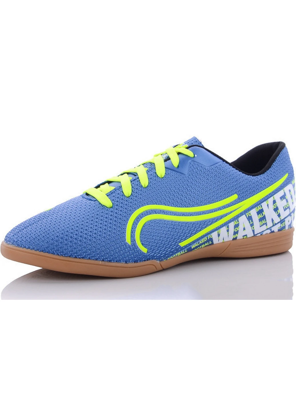 Футзалки, бампы на полиуретановой подошве 640-futsal-blue-g 39 Сине-зеленый Walked (207170723)