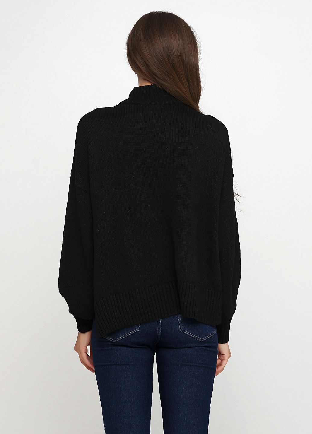 Черный демисезонный свитер хомут H&M