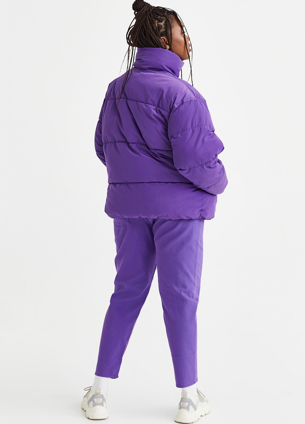 Фиолетовая демисезонная куртка вільного крою H&M