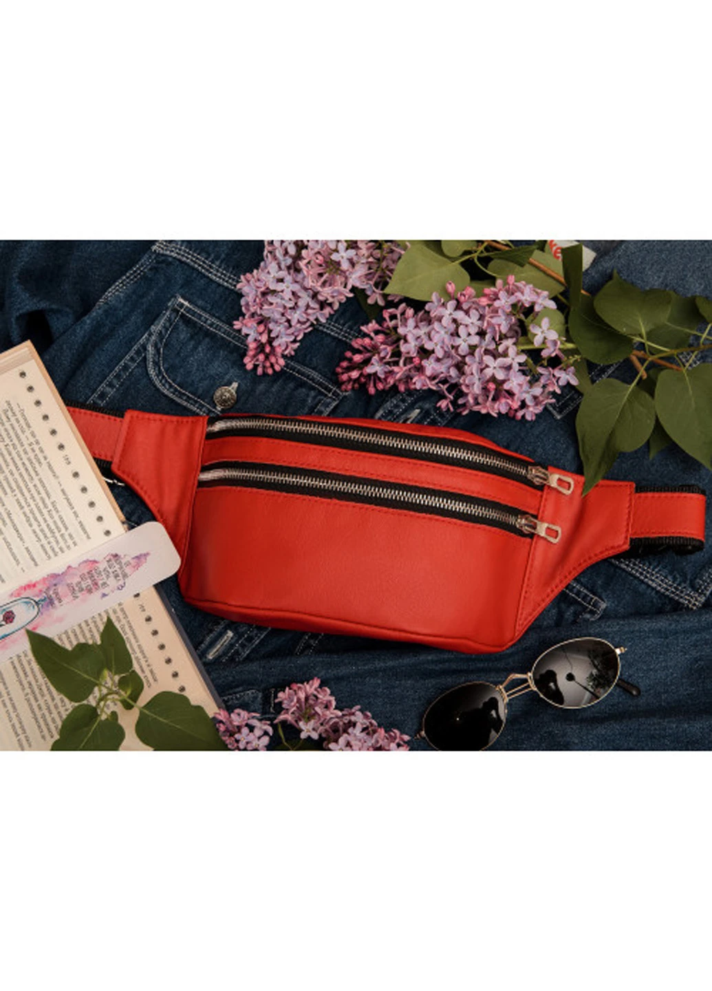 Жіноча сумка на пояс (бананка) 30,5х14 см Sambag (210478380)