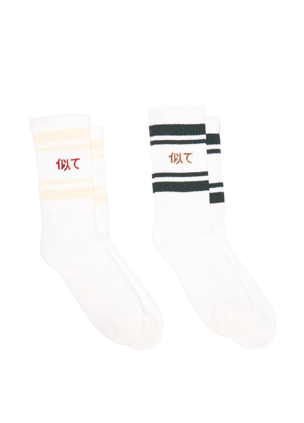 Белые носки (2 пары) UNITED4 рисунки (329148663)