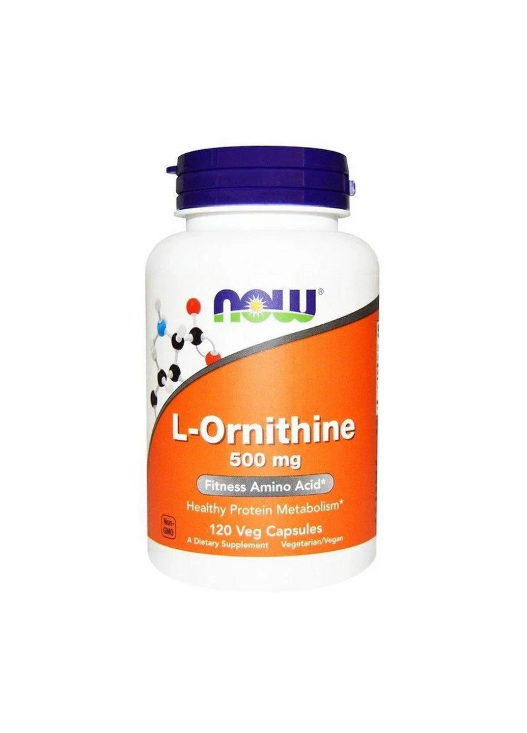 Орнітин L-Ornithine 500 mg 120 капсул Now Foods (255362876)